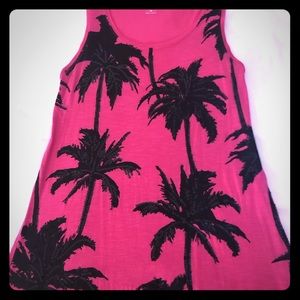 APT 9 sequin palm tree tank top
